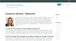 Desktop Screenshot of aboutsuzzanneuhland.com